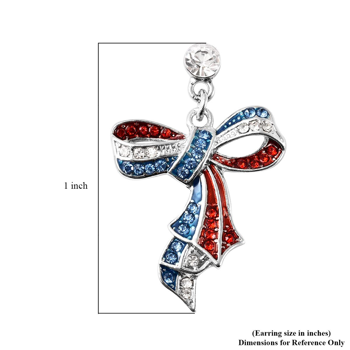 American Flag Ribbon Earrings