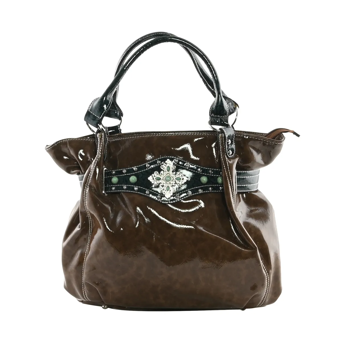 American West Faux Leather Shoulder Bag