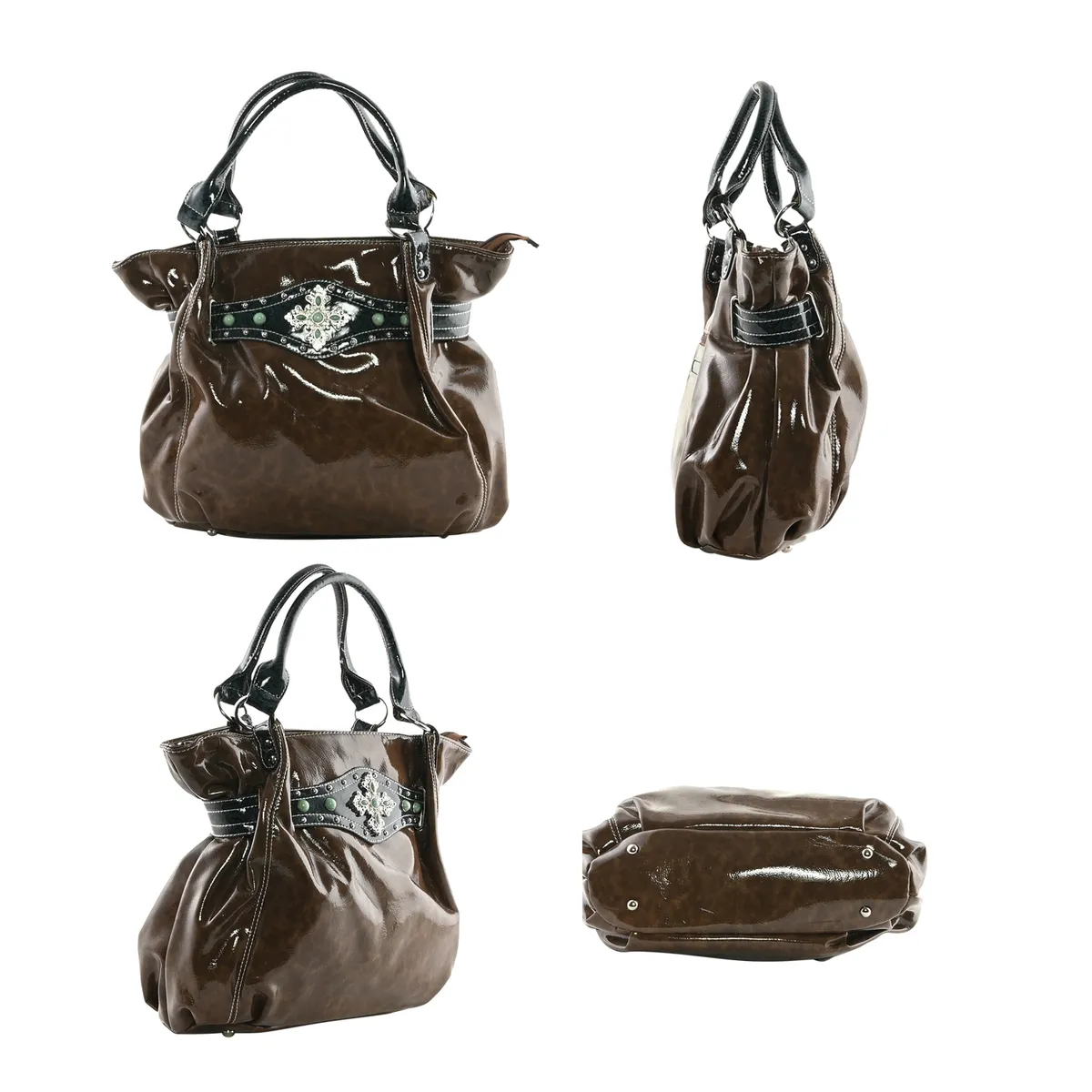 American West Faux Leather Shoulder Bag