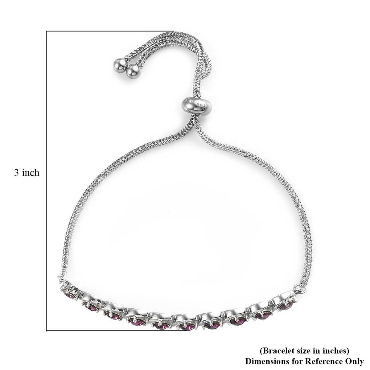 Amethyst Bolo Crystal Bracelet