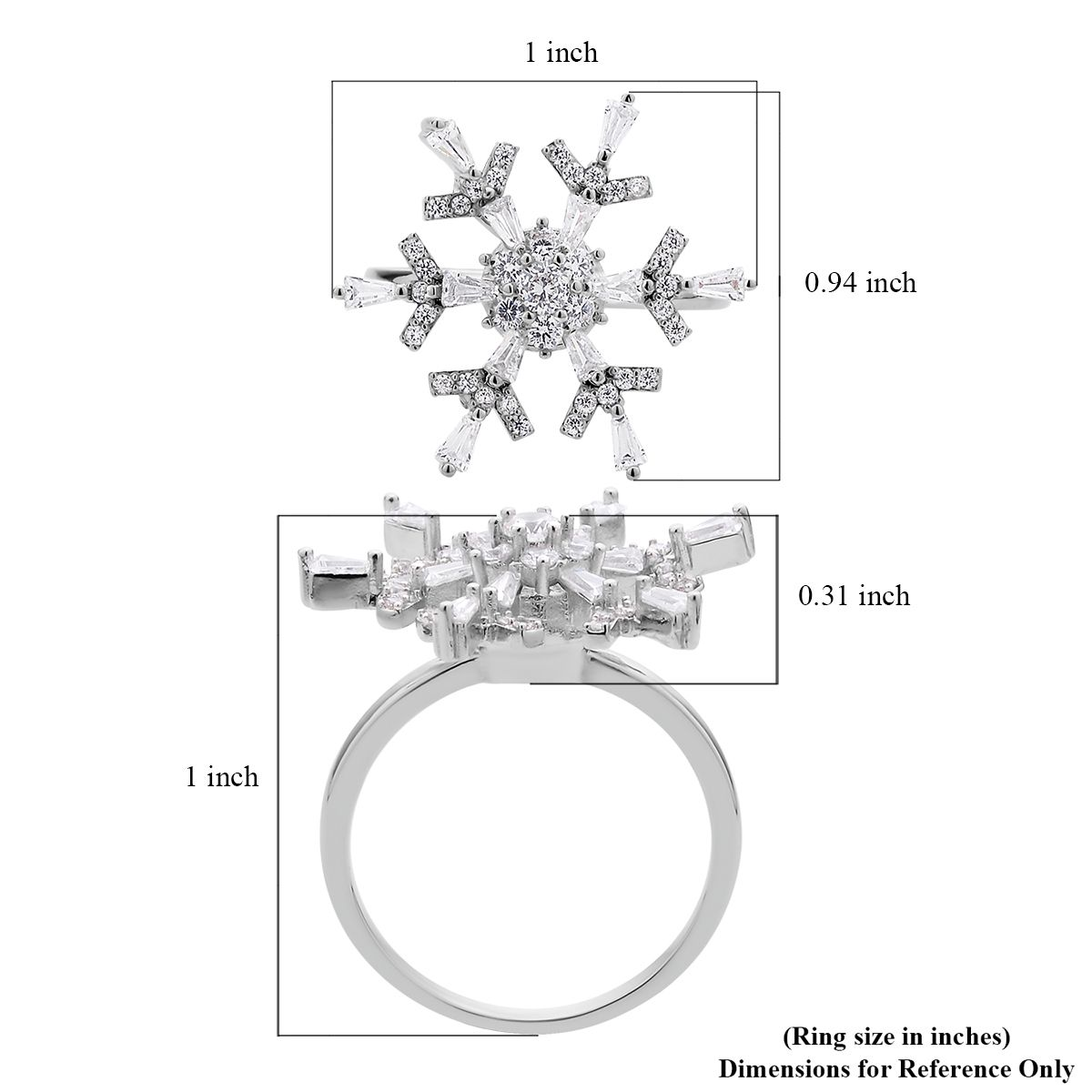 Snowflake Anxiety Ring