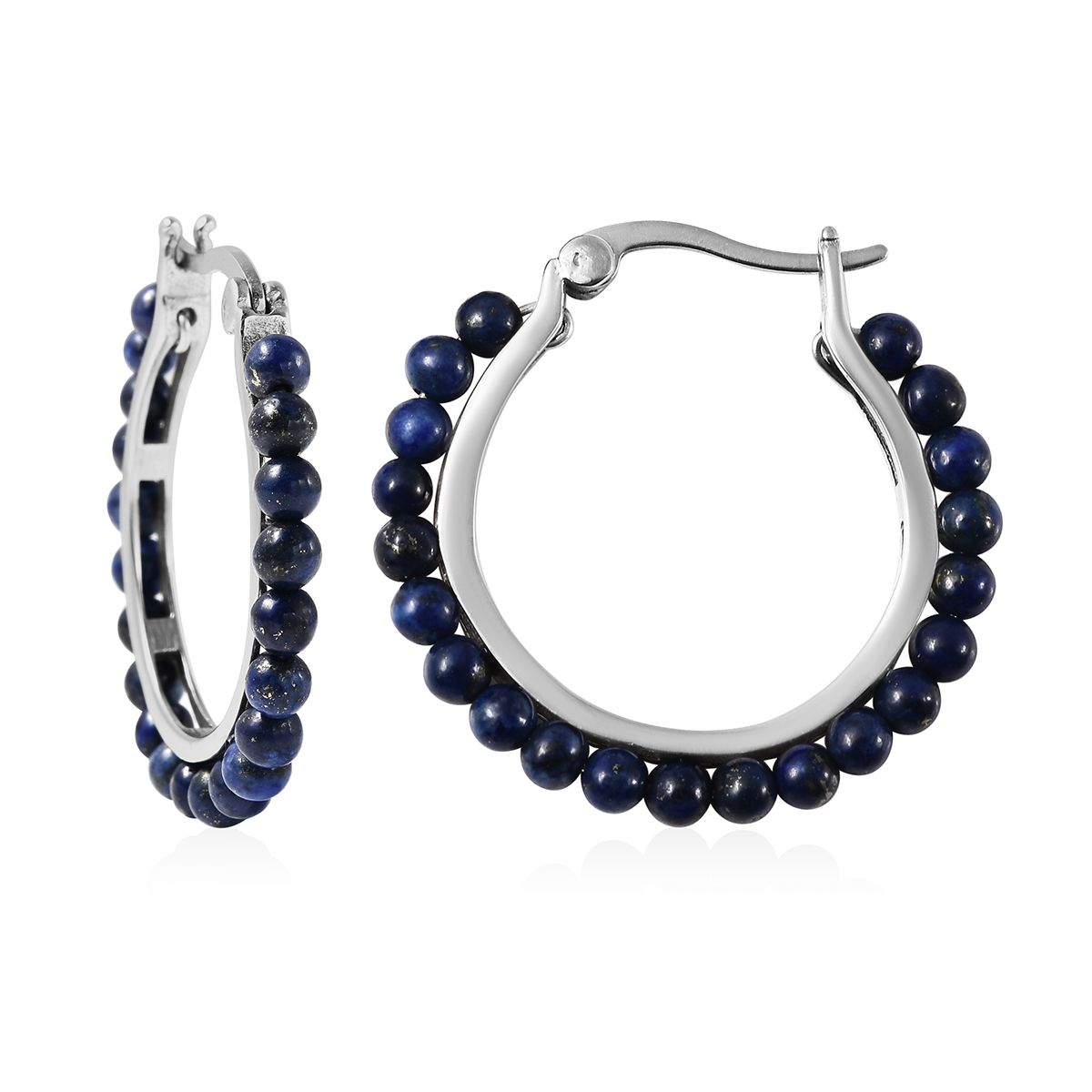 Beaded Hoop Earrings