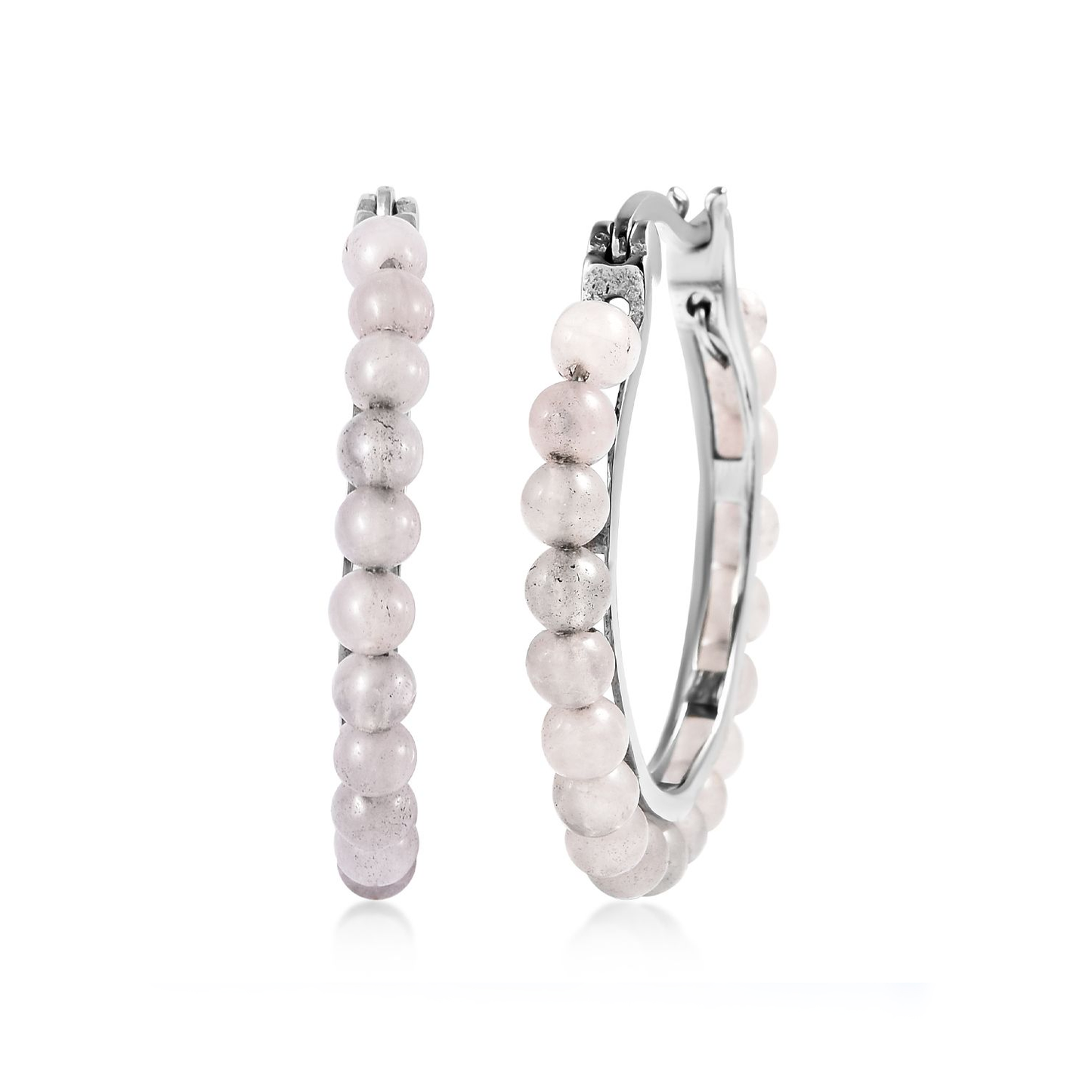 Beaded Hoop Earrings
