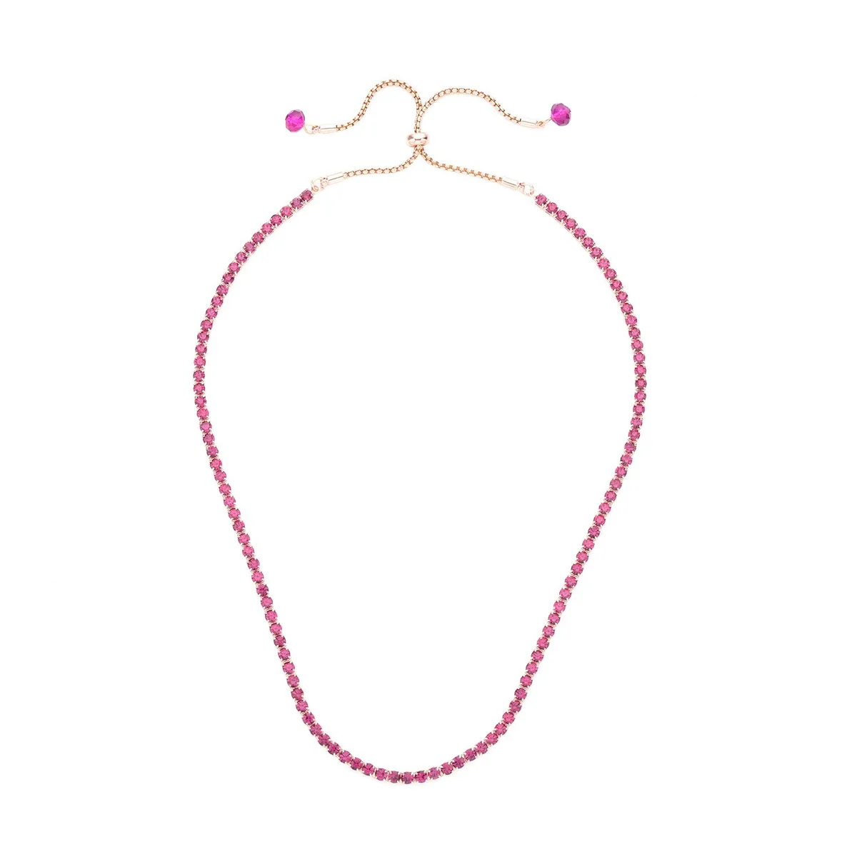 Beaded Tennis Necklace and Bracelet Set