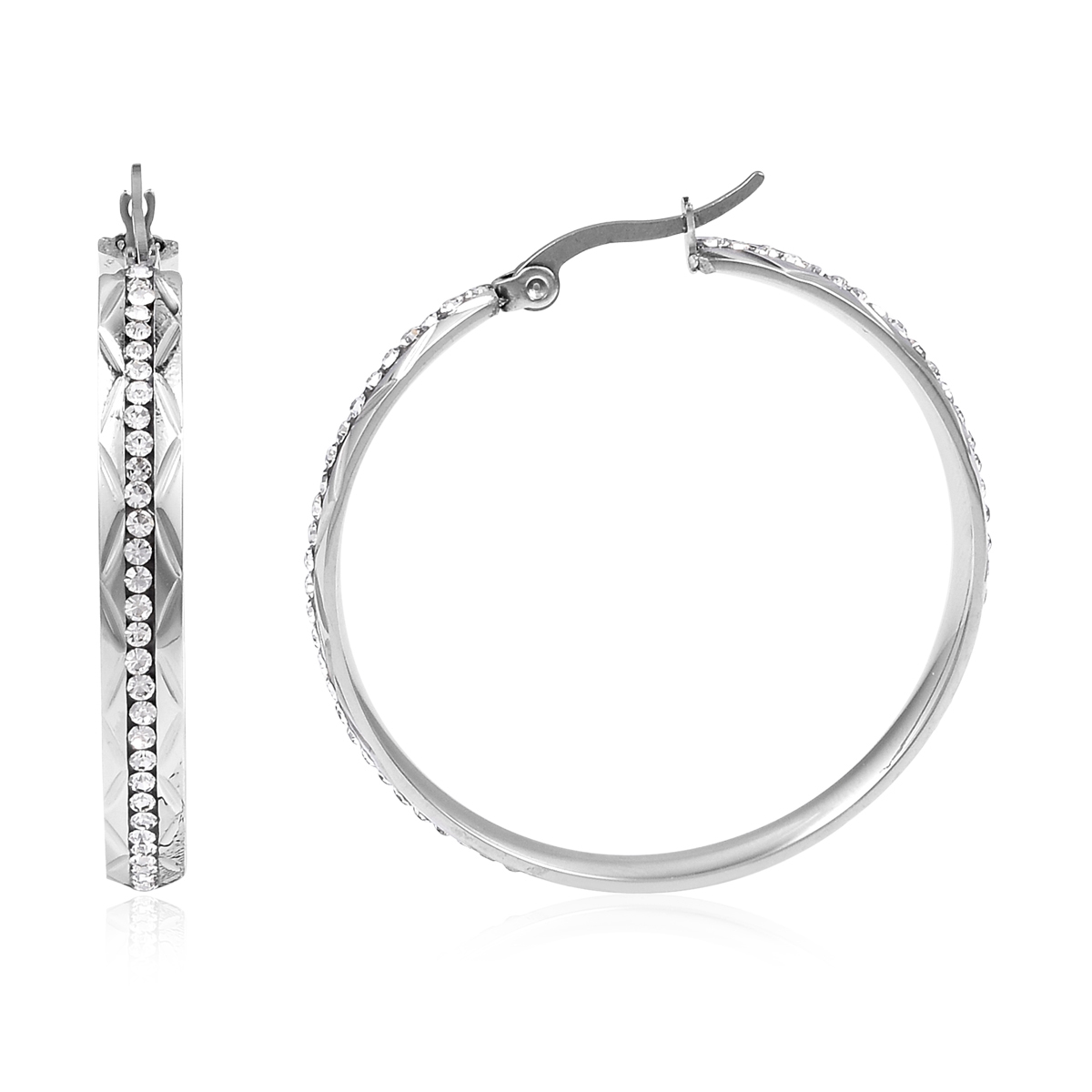 Crystal Hoop Earrings