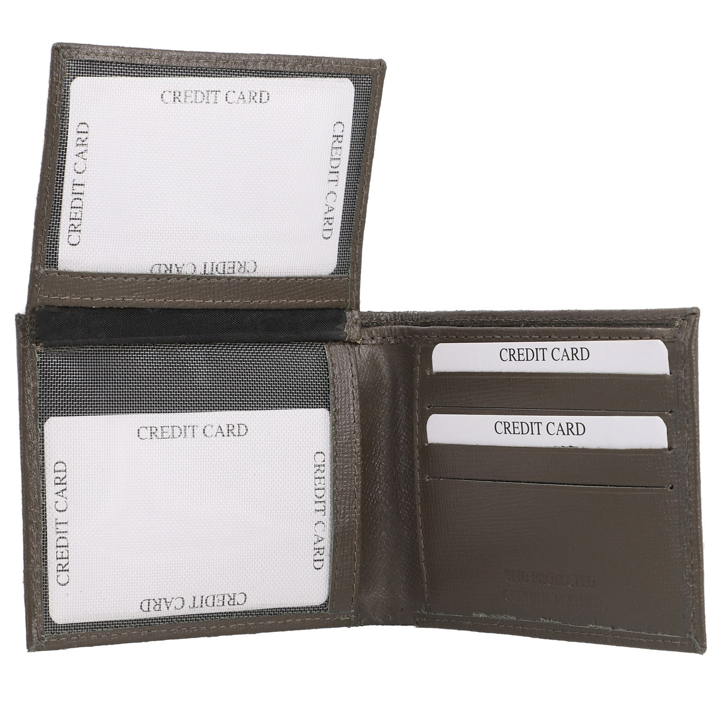 Genuine Leather Bi Fold Men's RFID Wallet