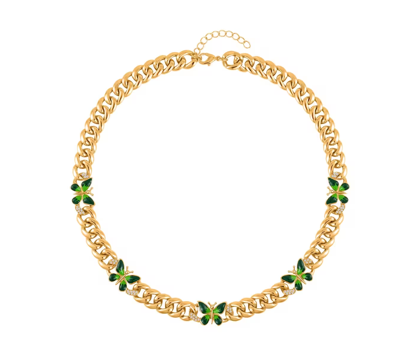 Curb Link Butterfly Chain