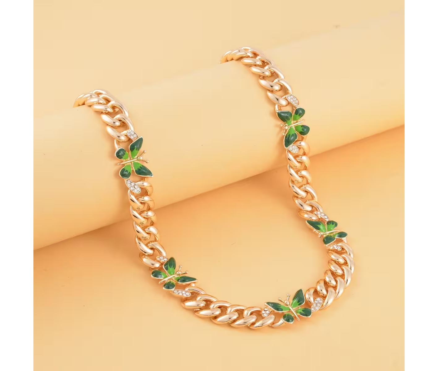Curb Link Butterfly Chain