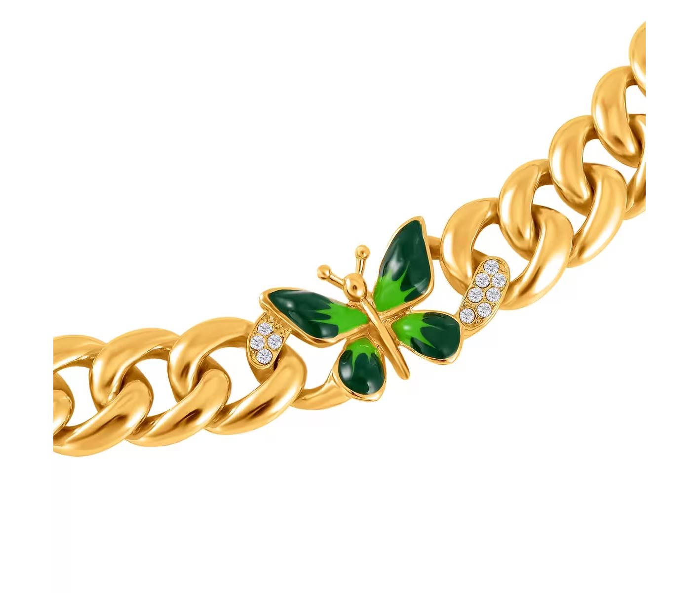 Curb Link Butterfly Chain