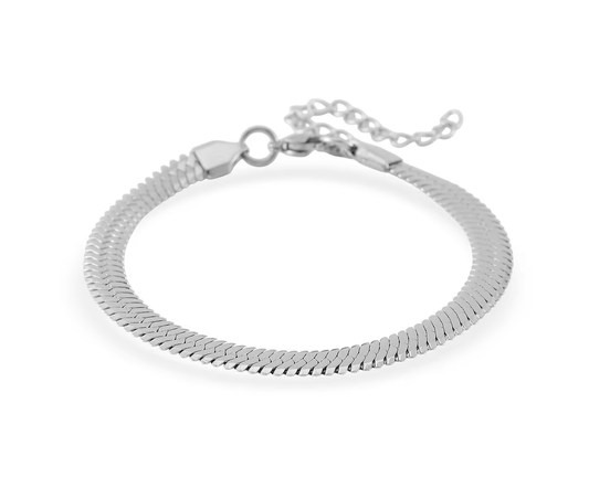 Herringbone & Tennis Bracelet Set