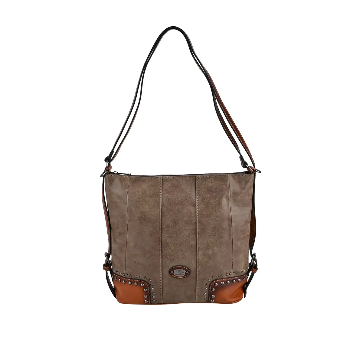 Faux Leather Hobo Bag/ Backpack