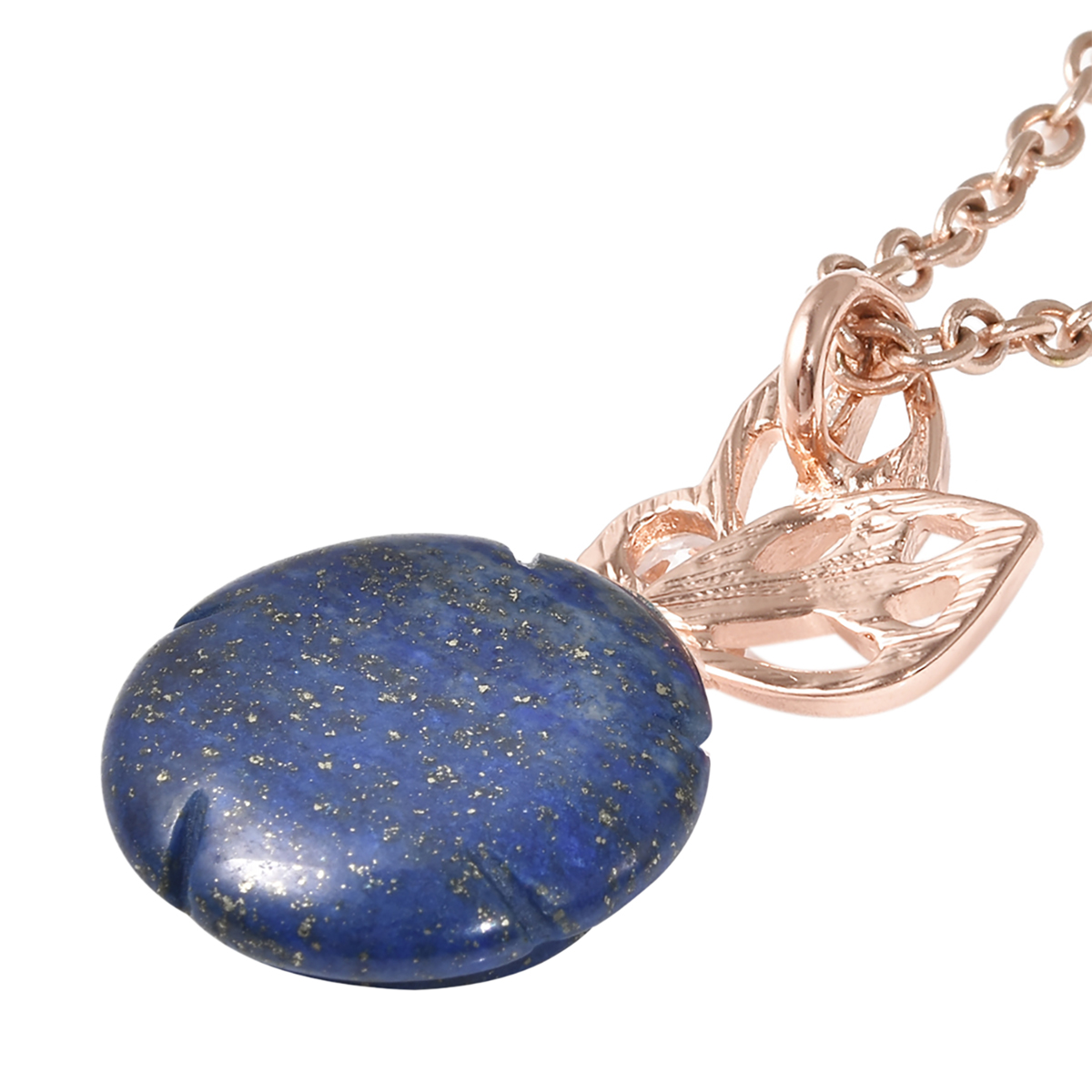 Lapis Lazuli Rose Carved pendent