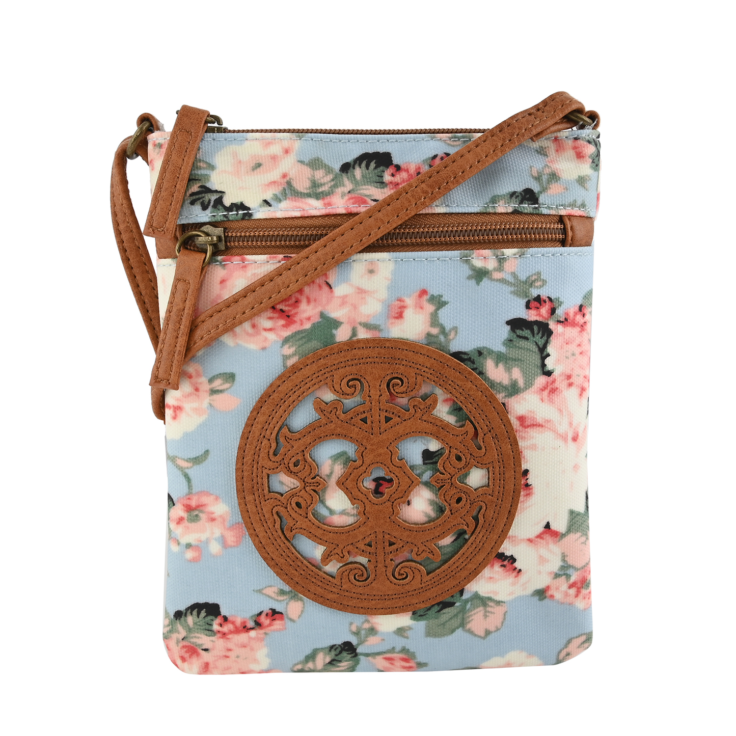 Le Chateau Ivory Faux Leather Crossbody Bag