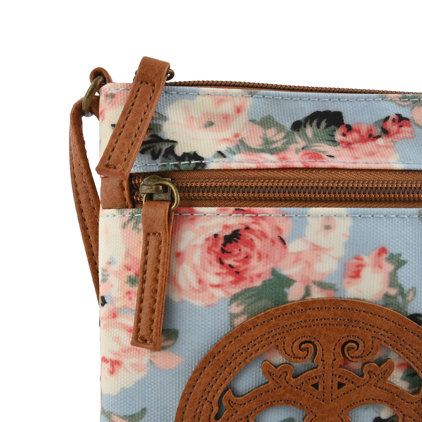 Le Chateau Ivory Faux Leather Crossbody Bag