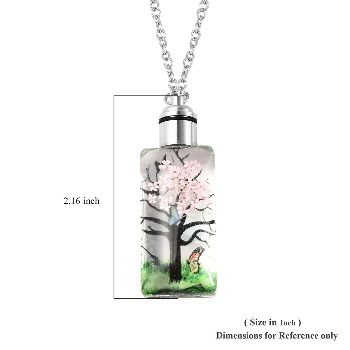 White Glass LED Necklace 5pc Set