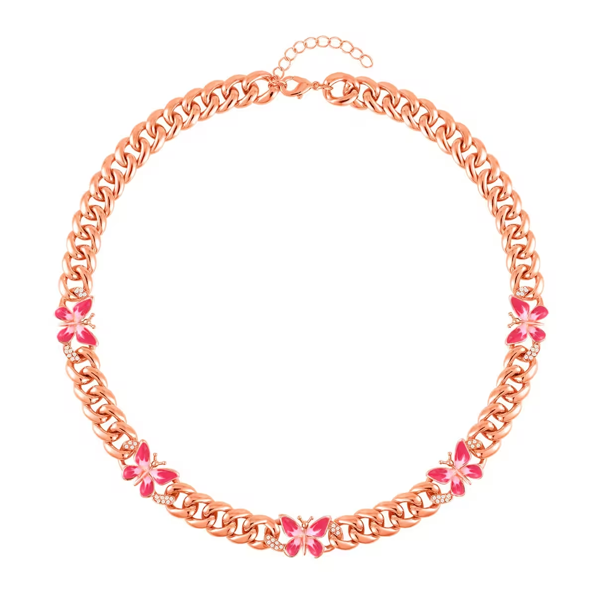 Curb Link Butterfly Chain