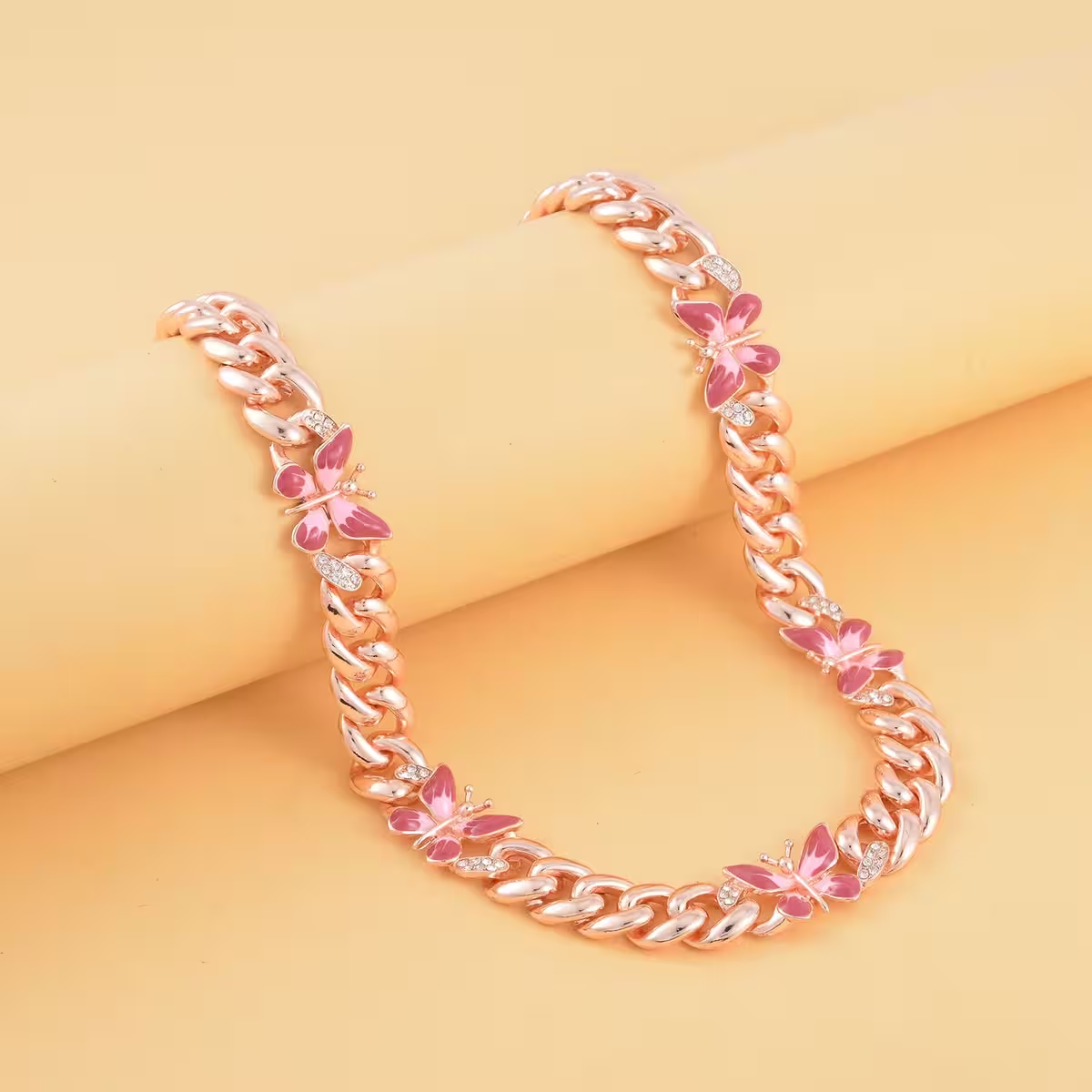 Curb Link Butterfly Chain