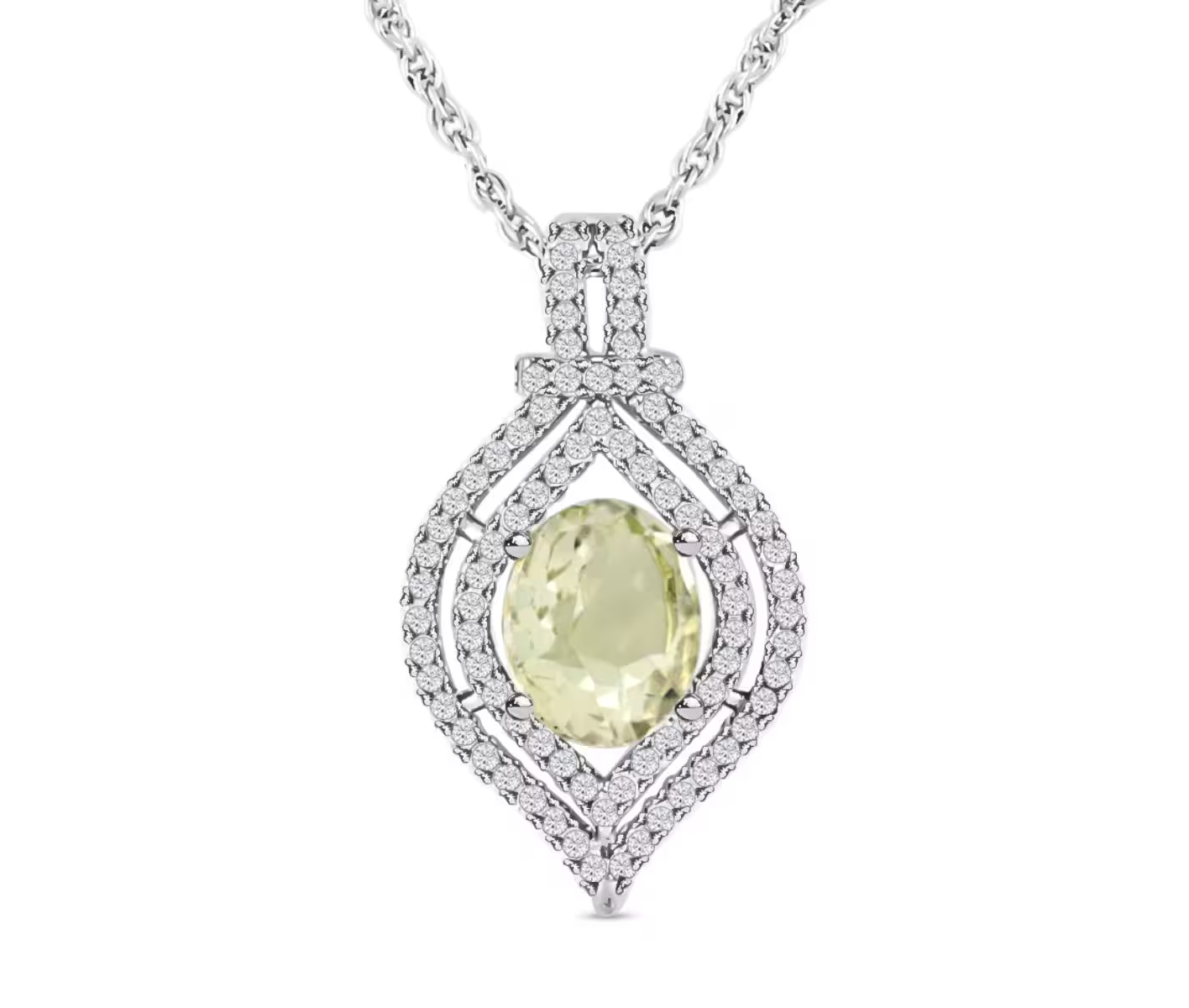 Prasiolite Necklace
