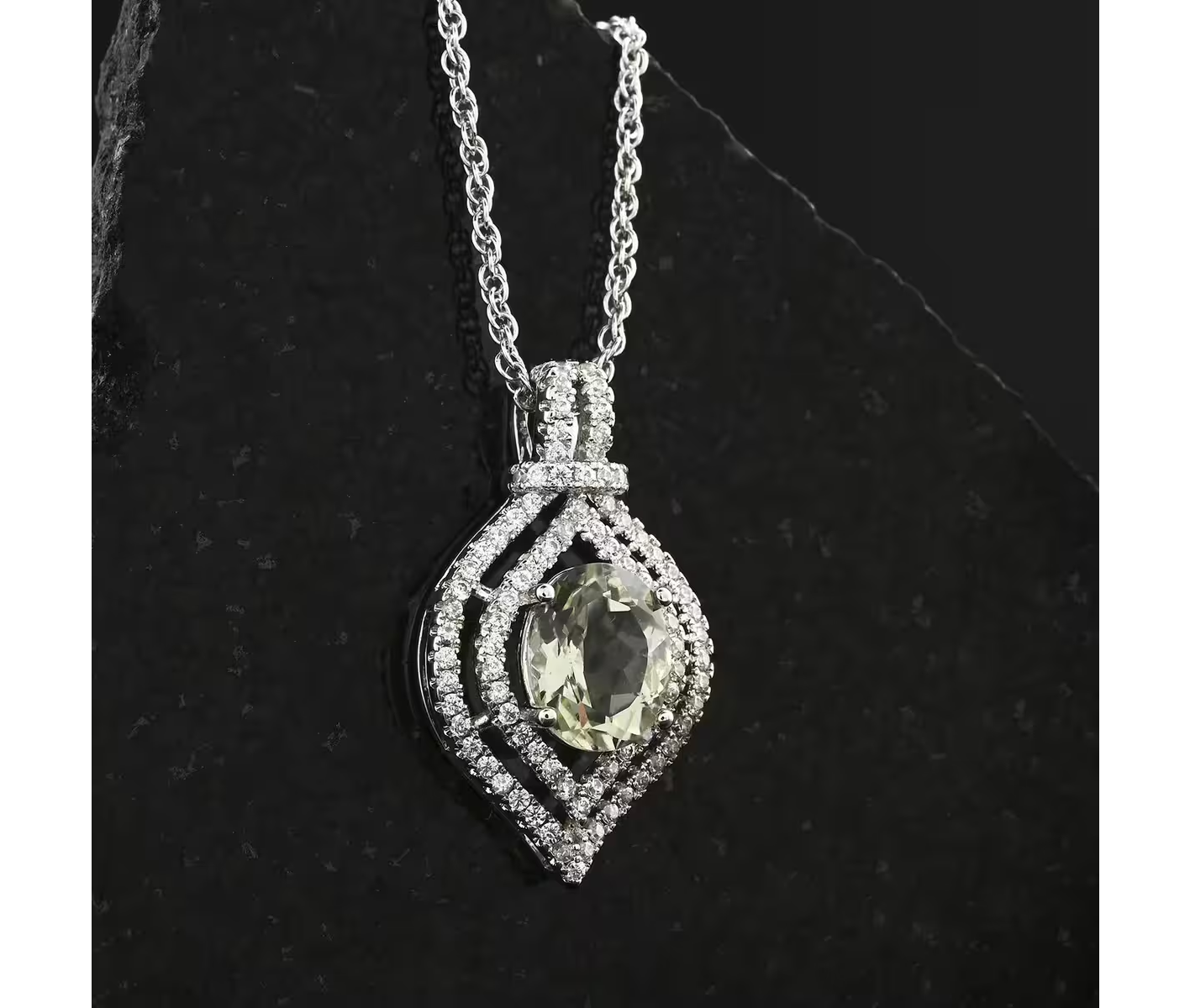 Prasiolite Necklace