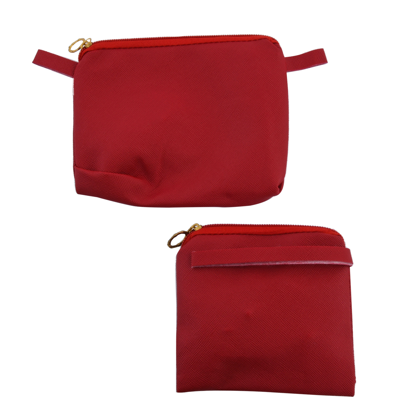 Red Faux Leather 3 in 1 Sling Bag