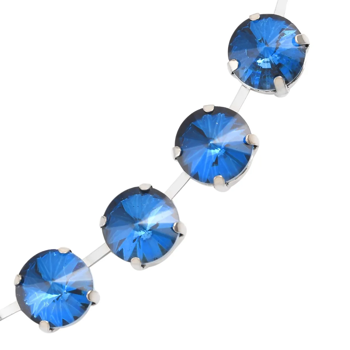 Round Glass Tennis Necklace