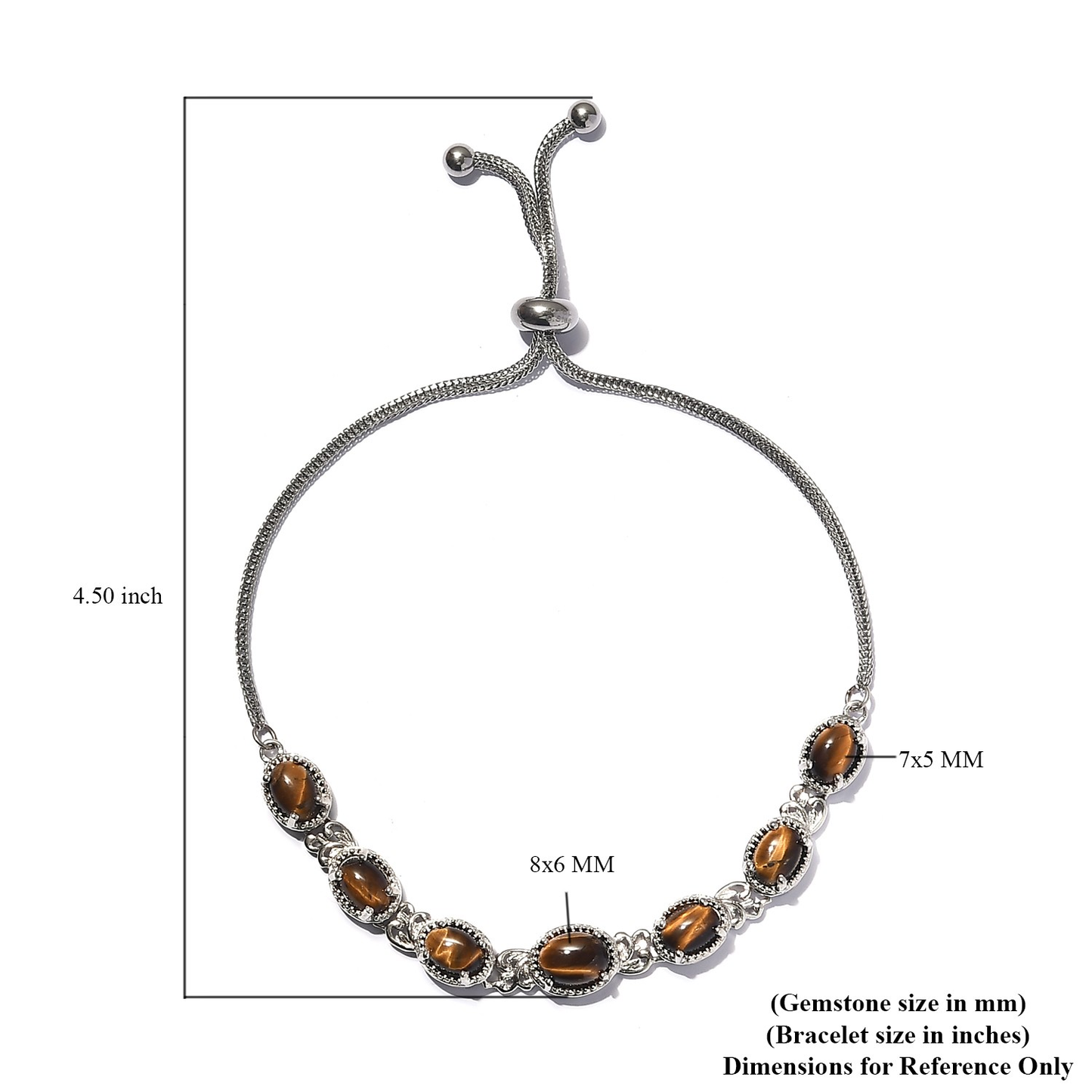 South African Tiger's Eye Bolo Bracelet