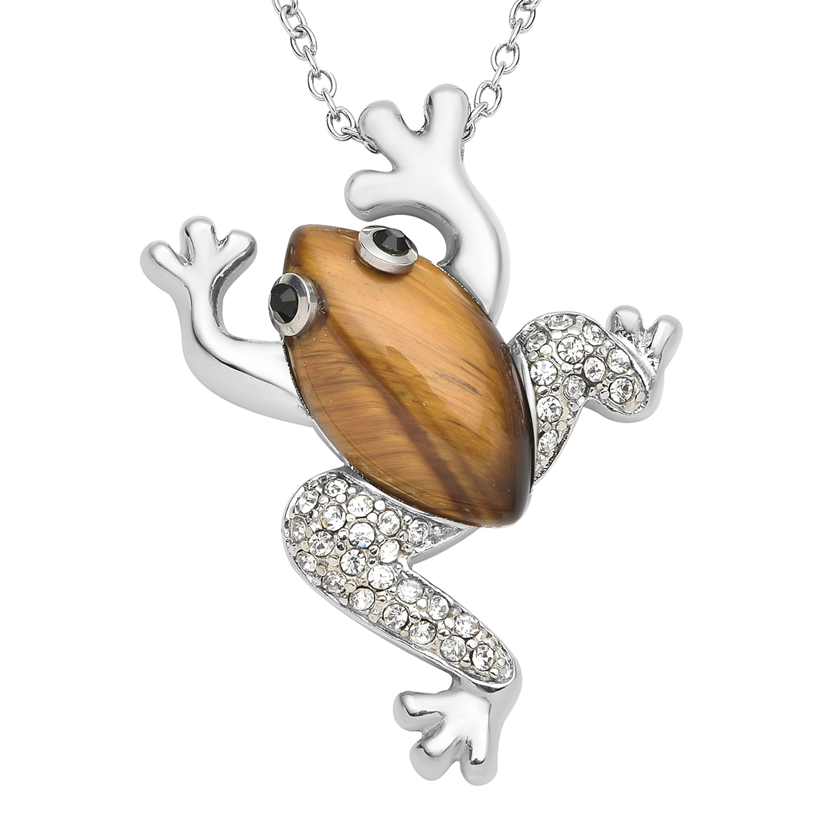 Crystal Frog Necklace
