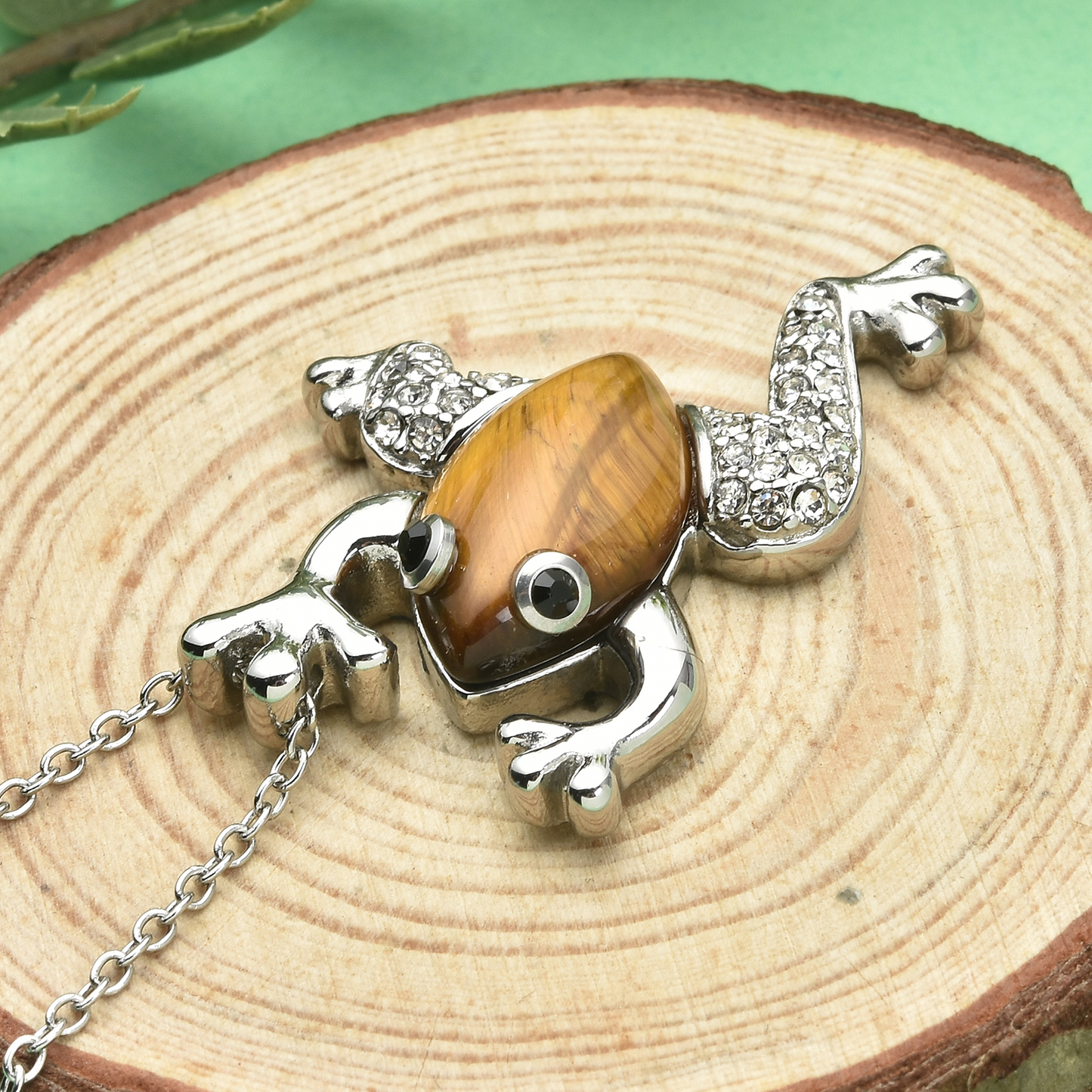 Crystal Frog Necklace