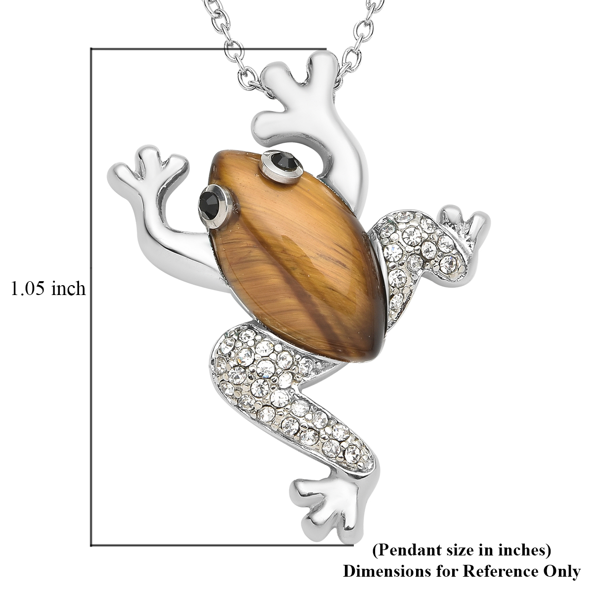 Crystal Frog Necklace