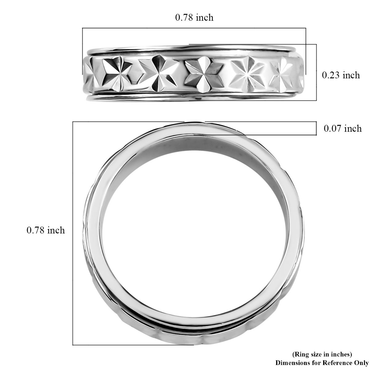 Sterling Silver Spinner Ring