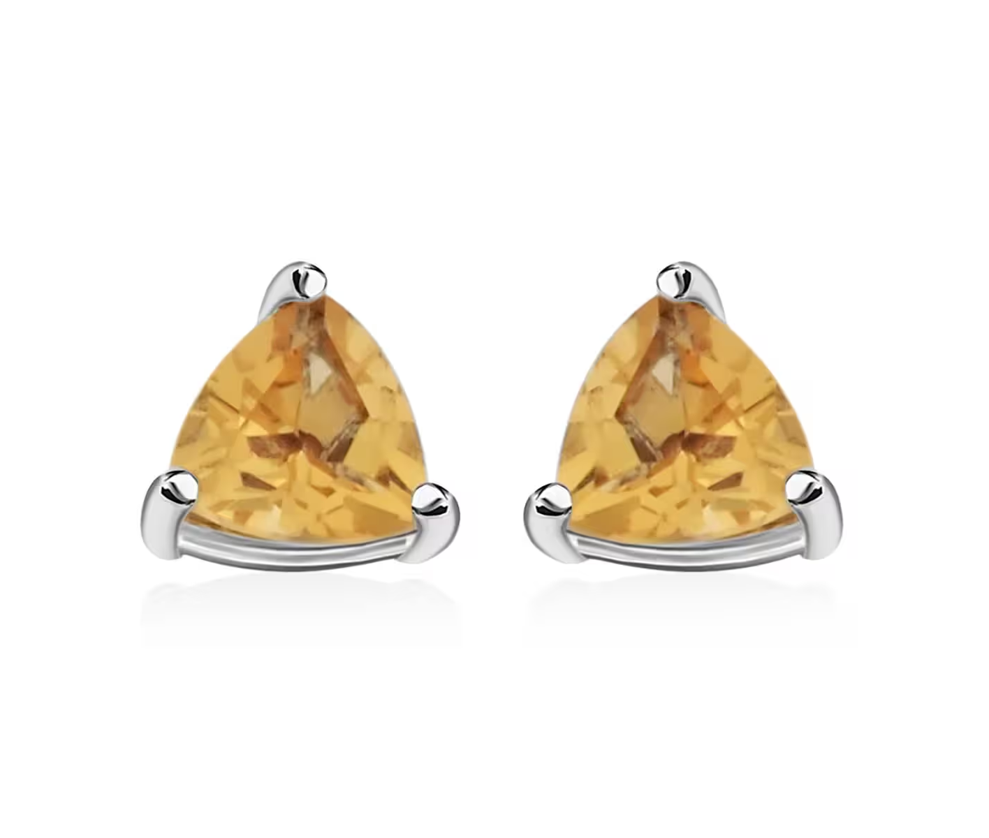 Simulated Citrine & Diamond Necklace Set