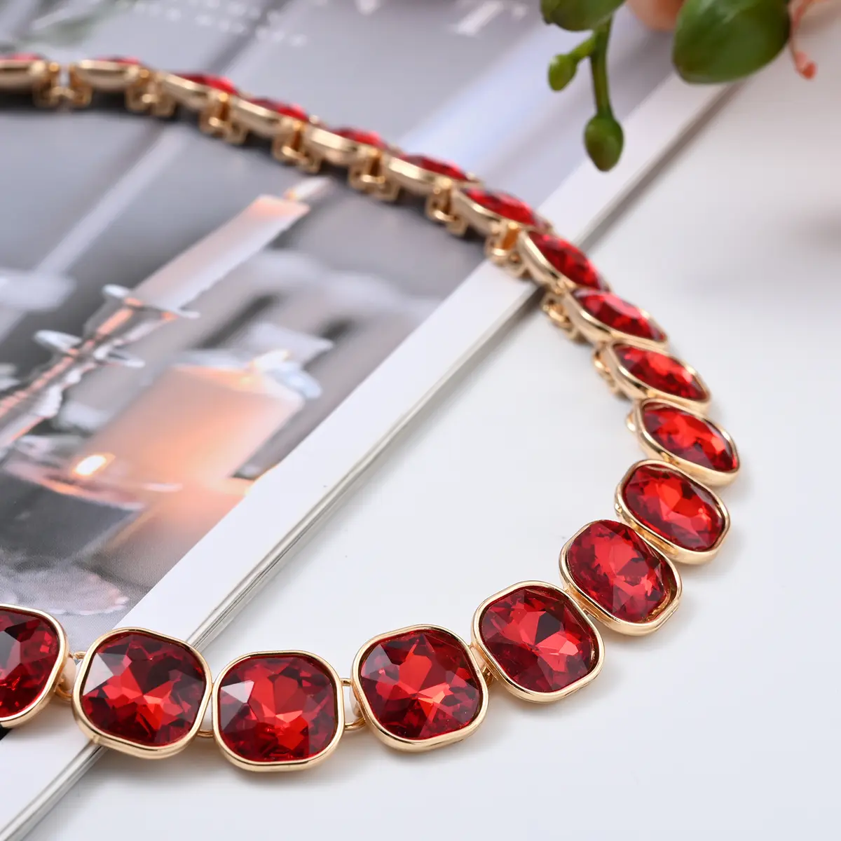 Sapphire Tennis Necklace