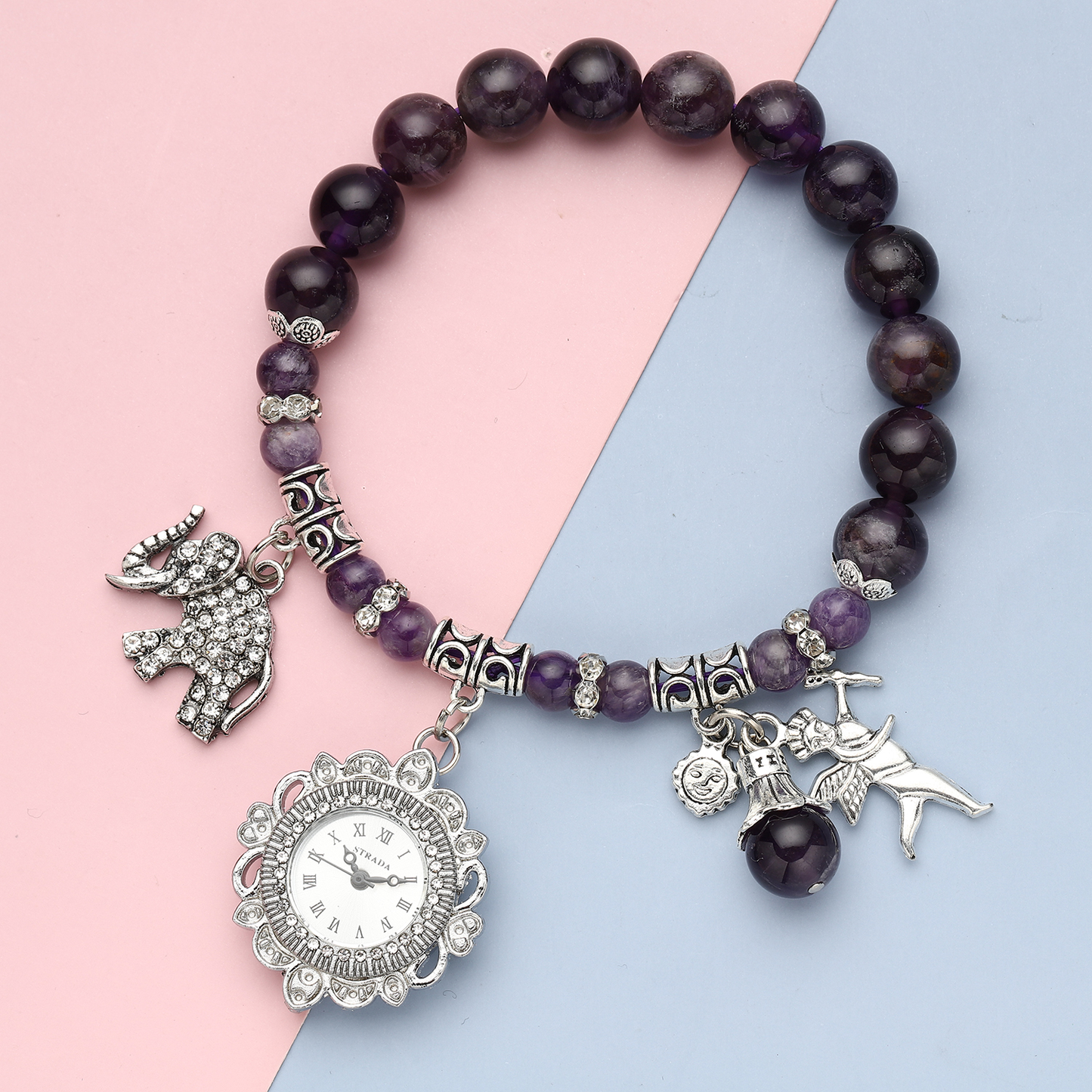 Stretch Beaded Watch Bracelet