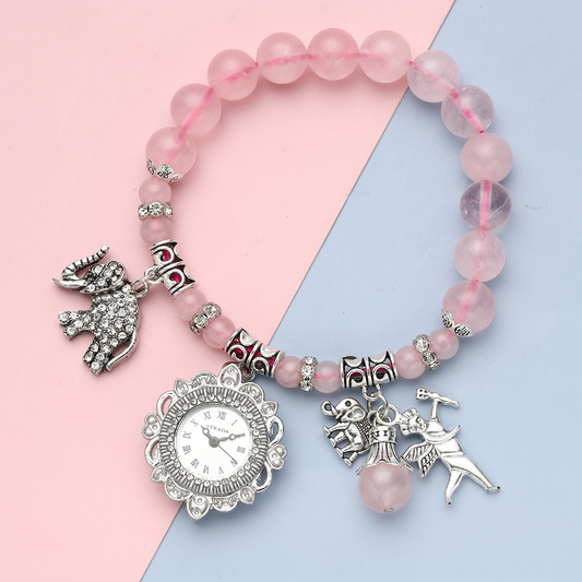 Stretch Beaded Watch Bracelet