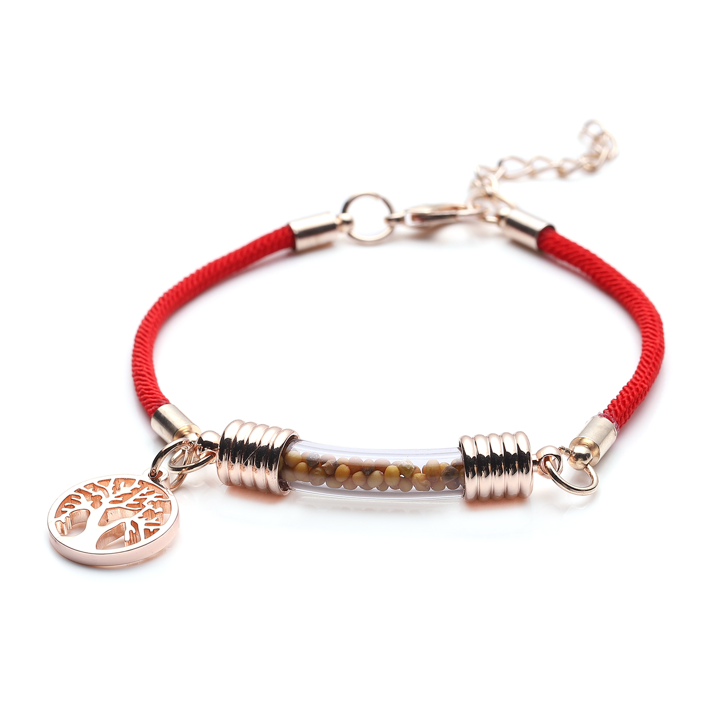 Tree of Life Milan Rope Bracelet with Glass Tube