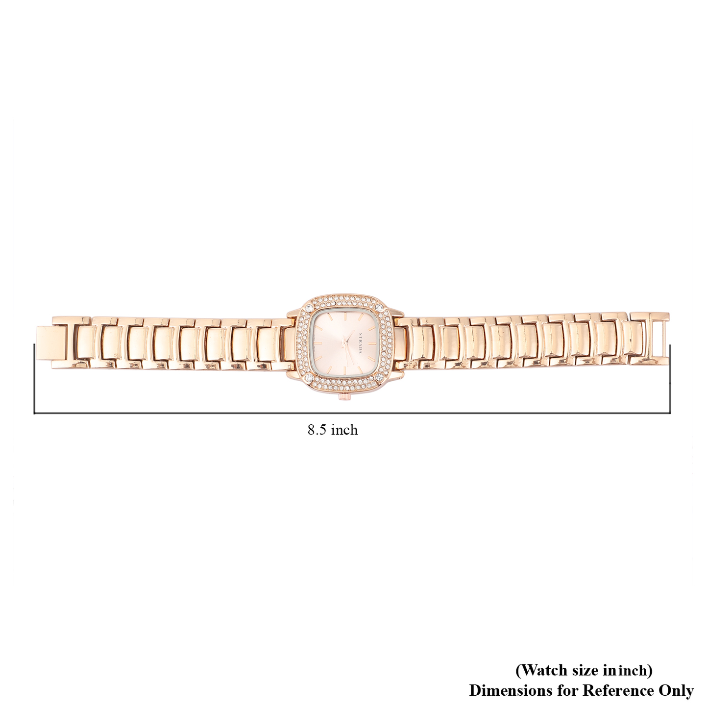 STRADA White Austrian Crystal Watch