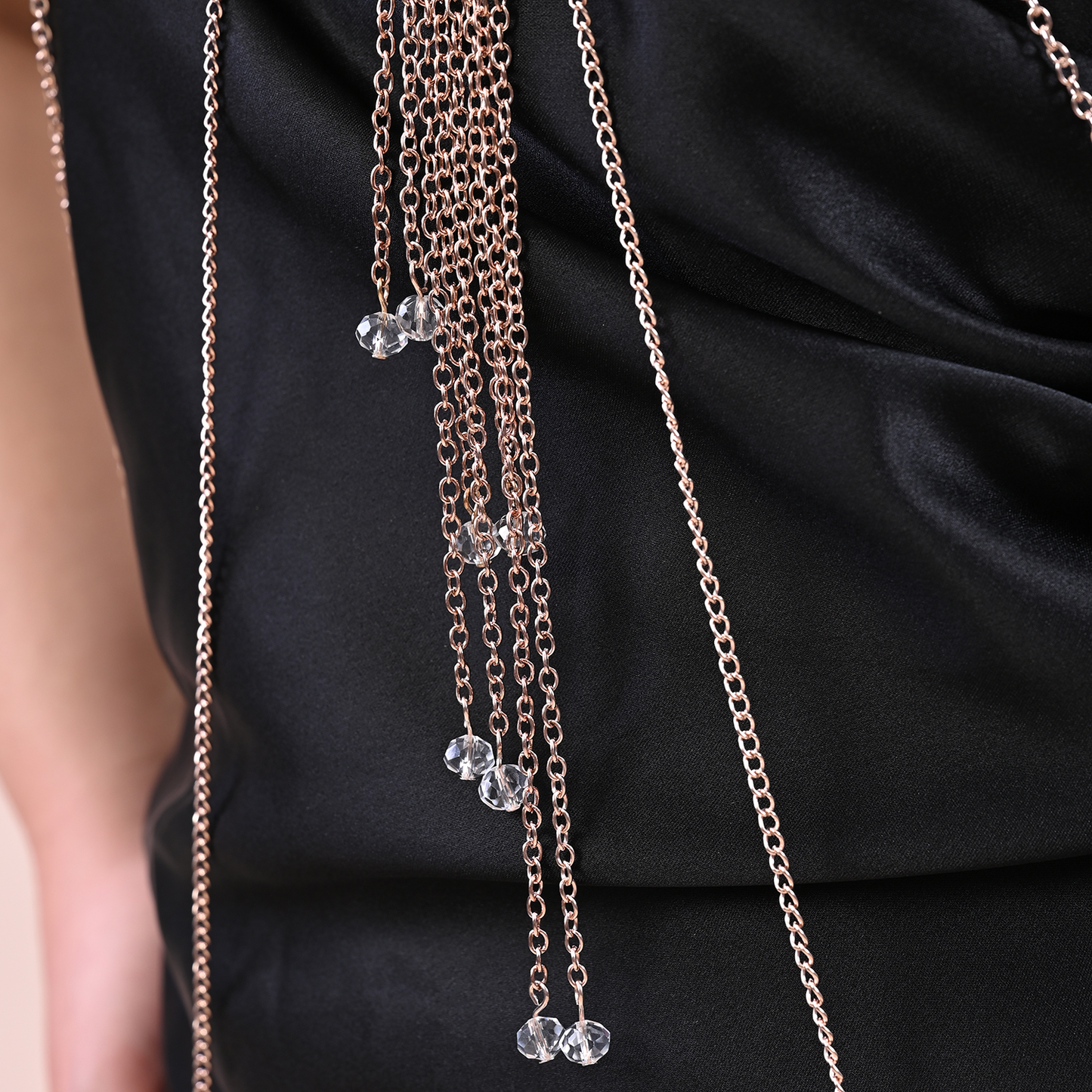 Body Chain with beaded Multi Strands