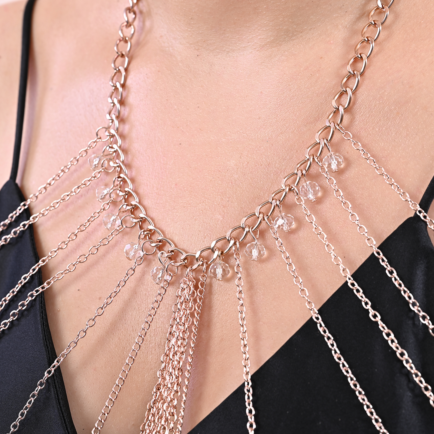 Body Chain with beaded Multi Strands