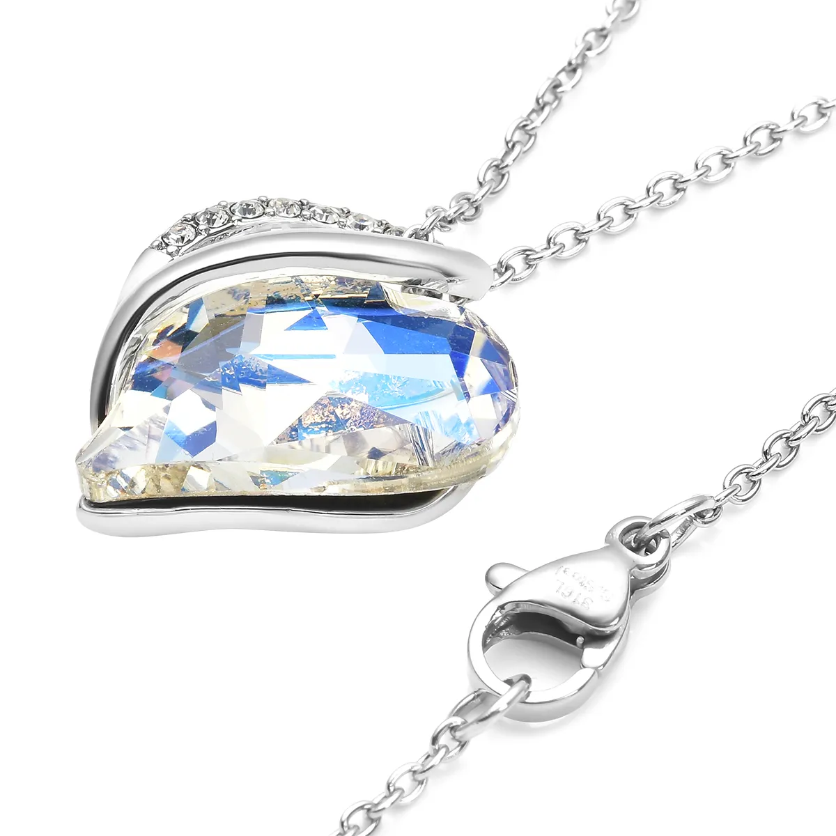 Crystal Heart Pendant Necklace