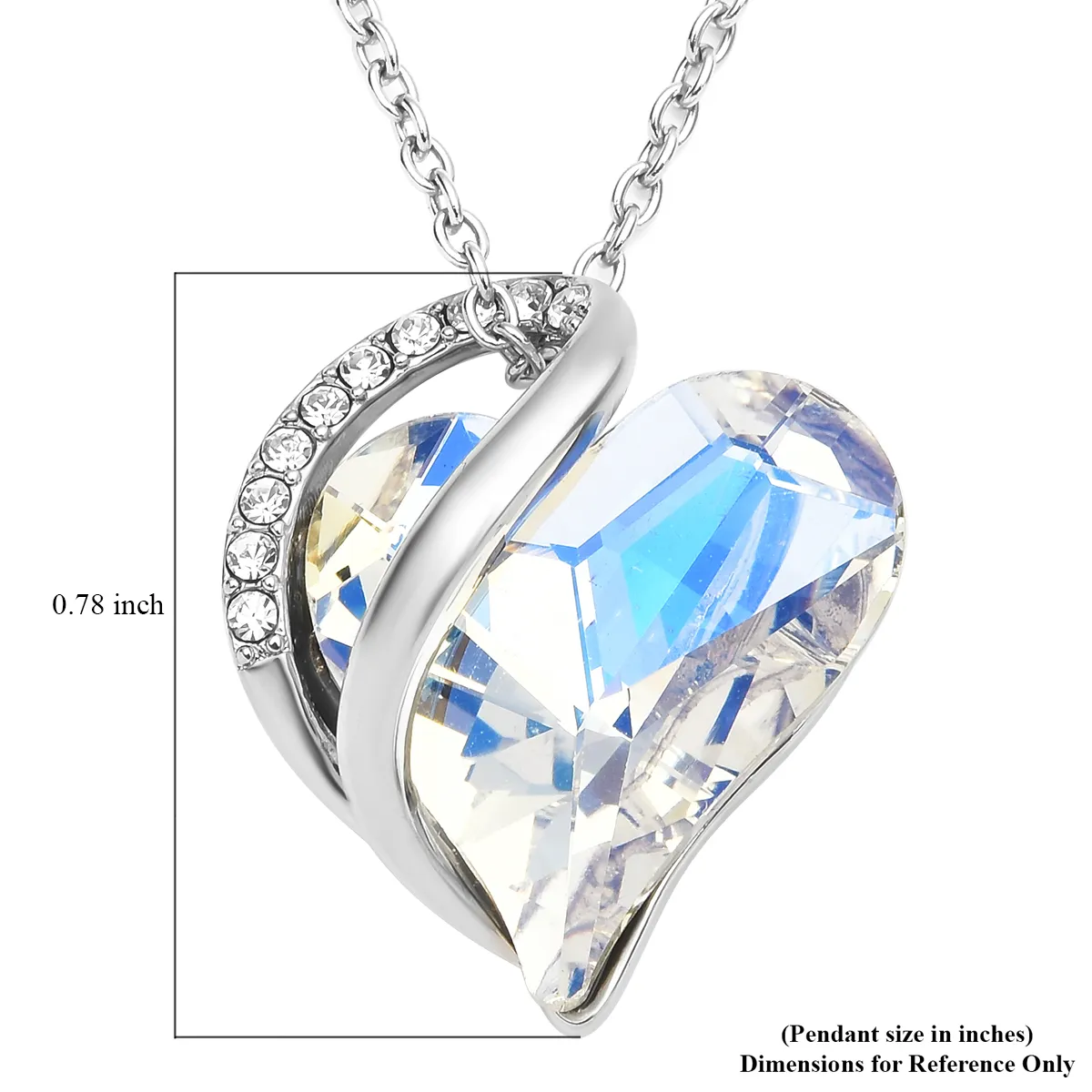 Crystal Heart Pendant Necklace