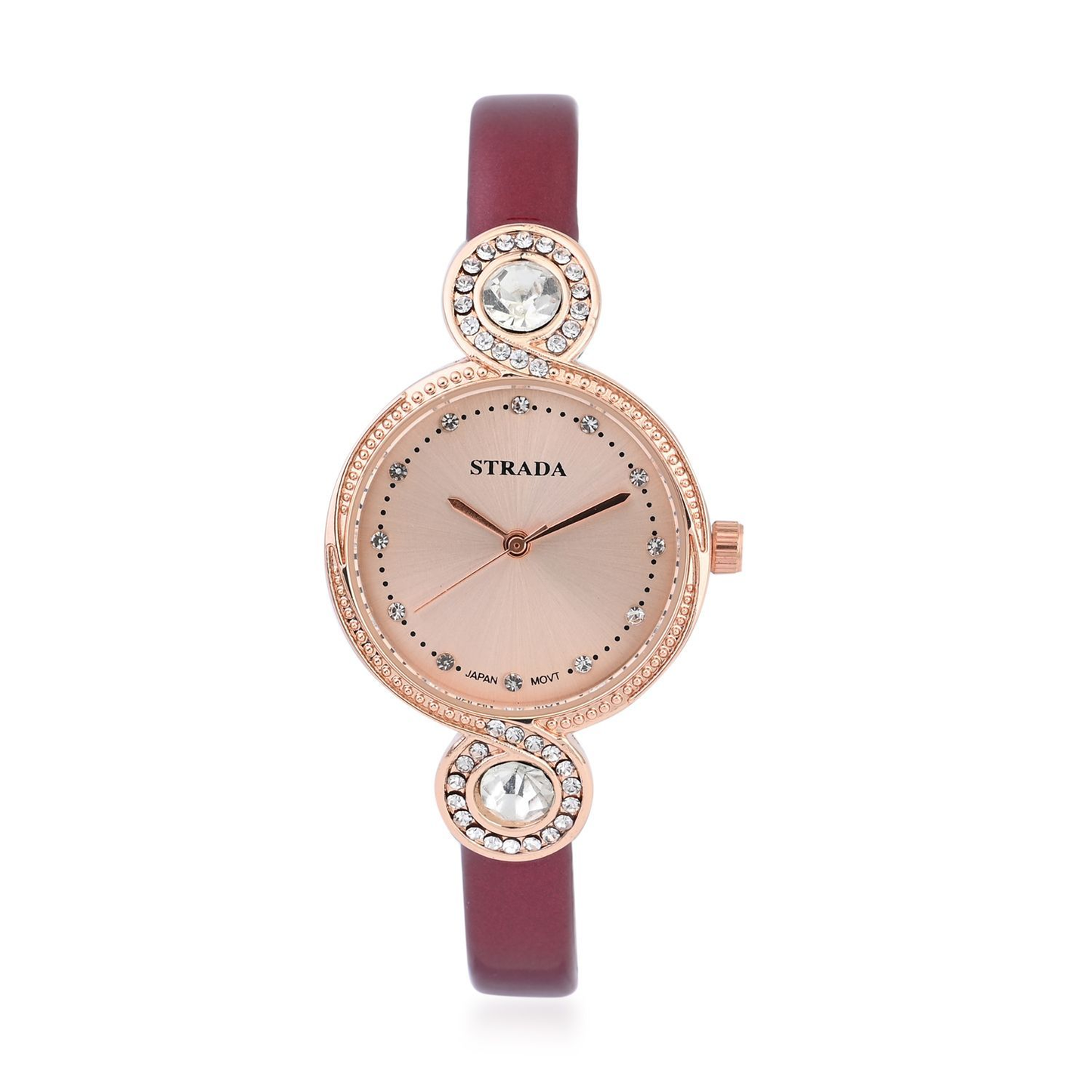 Infinity Watch with Faux Leather Strap