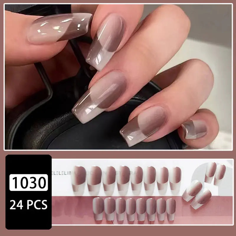 Medium Coffin Press On Nails