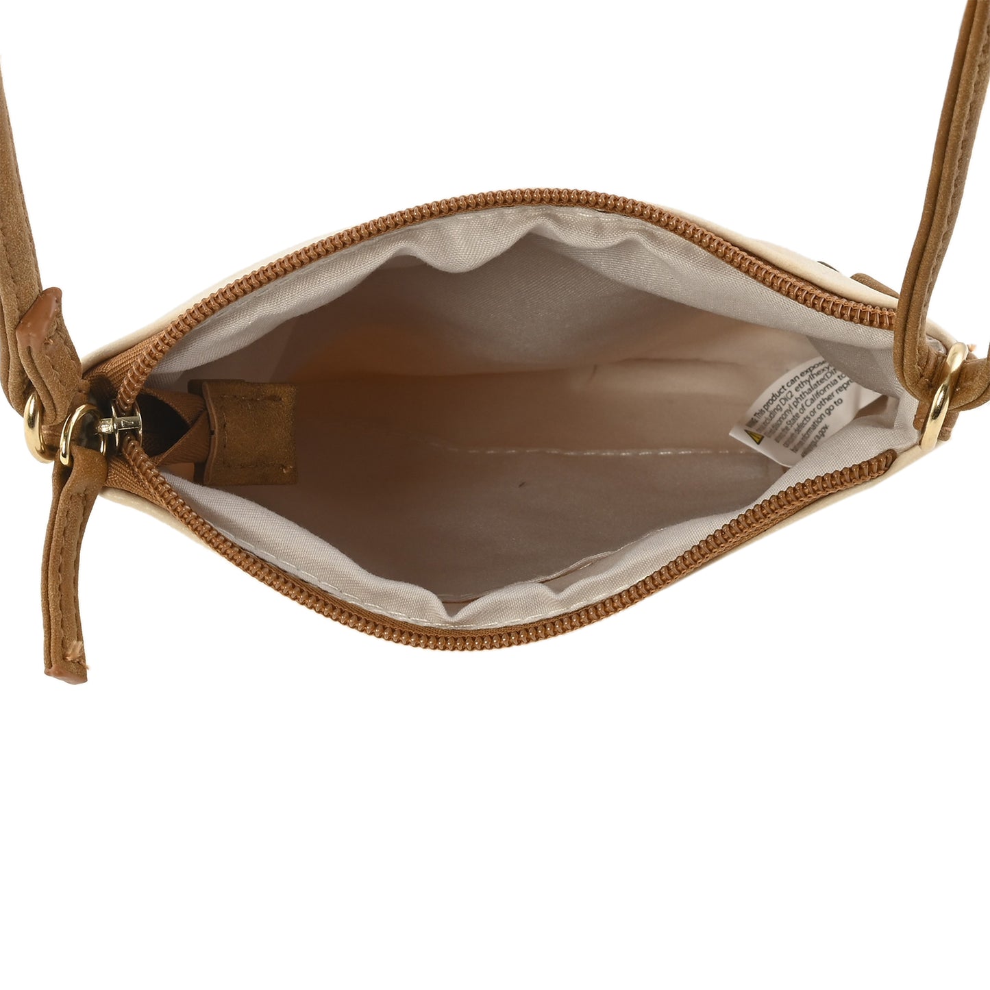 Le Chateau Ivory Faux Leather Crossbody Bag