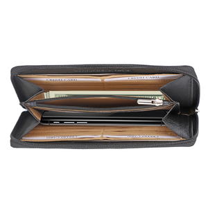 UNION CODE Black RFID Protected 100% Genuine Leather Wallet