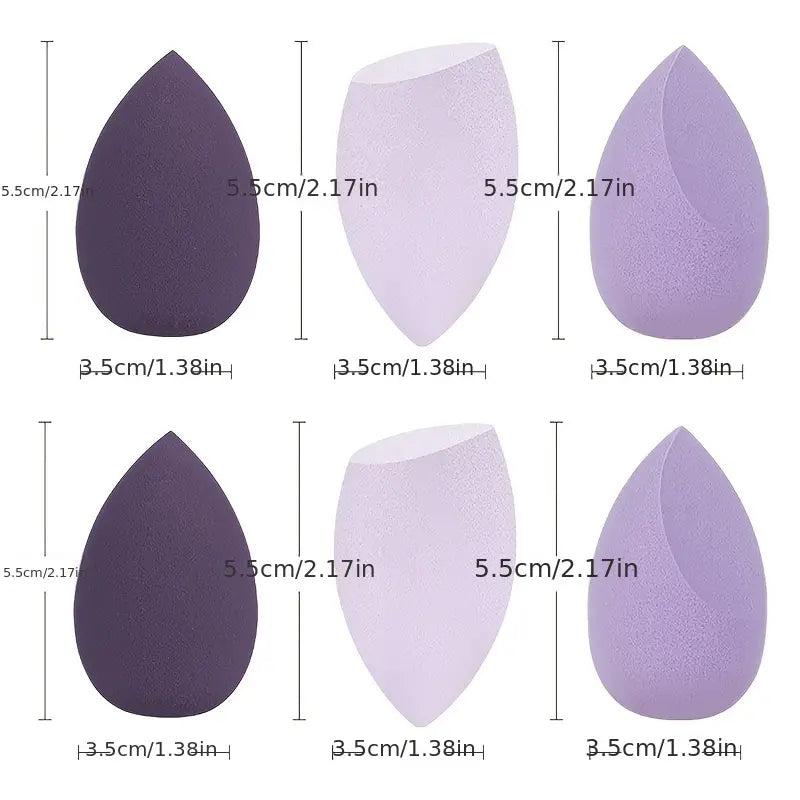 4 Pcs Makeup Puff Makeup Blender Cosmetic Puff Makeup Sponge With Storage Box