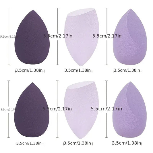 4 Pcs Makeup Puff Makeup Blender Cosmetic Puff Makeup Sponge With Storage Box