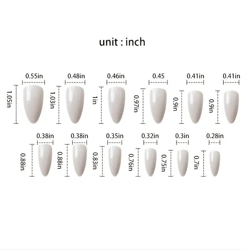 24 Pcs Pink Ballet False Nails With Glue Detachable French Wearable Press On Nails Acrylic Manicure Tips