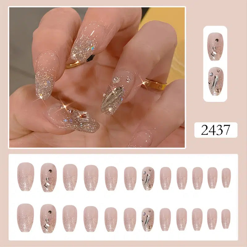 Medium Coffin Press On Nails