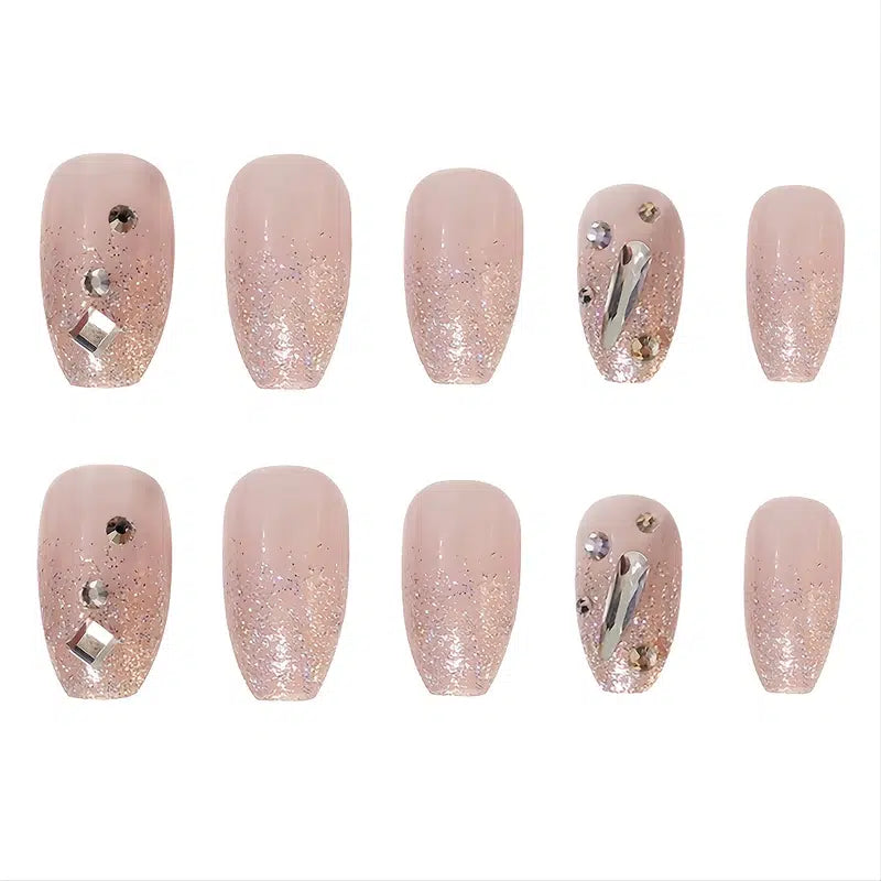 Medium Coffin Press On Nails