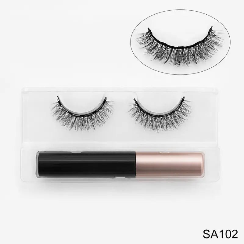Magnetic Eyelashes w/ Magnetic Waterproof Eyeliner